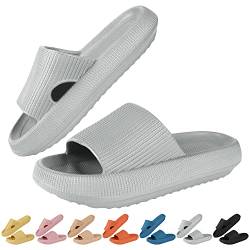 HEPODA Badelatschen Herren Damen Schlappen Cozislides Badeschlappen Cozy Slides Hausschuhe Sommer Badeschuhe Rutschfeste Wolken Slipper Schlappi Wolken Schuhe von HEPODA