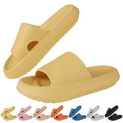 HEPODA Badelatschen Herren Damen Schlappen Cozislides Badeschlappen Cozy Slides Hausschuhe Sommer Badeschuhe Rutschfeste Wolken Slipper Schlappi Wolken Schuhe von HEPODA