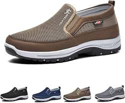 HEPVET CNA Trop Herrenschuhe, CNA Trop for Herren, Asupwell Shoes, CNA Trop Herren Orthopädische Schuhe für Spaziergänge im Freien, braun, 41 EU von HEPVET
