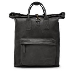 HERLING Herren-/Damen Rucksack RUBIN klassisches Vintage-PU-Leder (Anthracite Grey) von HERLING - research