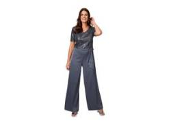 Culotte-Overall HERMANN LANGE COLLECTION Gr. 40, N-Gr, grau (grey) Damen Overalls von HERMANN LANGE Collection