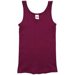 HERMKO 2000 Mädchen Unterhemd aus 100% Bio-Baumwolle, schadstoffgeprüftes Achselhemd, Tank Top Made in EU, Farbe:Fuchsia, Größe:140 von HERMKO