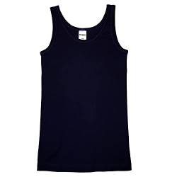 HERMKO 2000 Mädchen Unterhemd aus 100% Bio-Baumwolle, schadstoffgeprüftes Achselhemd, Tank Top Made in EU, Farbe:Marine, Größe:128 von HERMKO