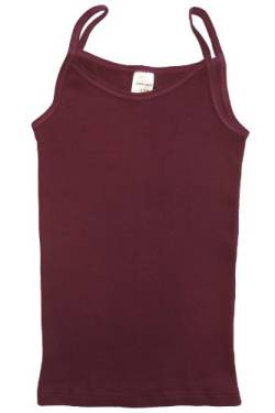 HERMKO 2460 Mädchen Trägerhemd aus 100% Bio-Baumwolle, Naturfaser-Unterhemd BZW. Top, Farbe:Bordeaux, Größe:152 von HERMKO