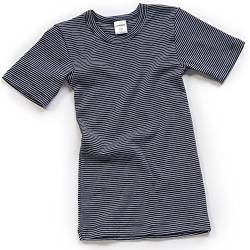 HERMKO 2681005 Kinder Thermo-Shirt Kurzarm, Größe:116, Farbe:Marine Ringel von HERMKO