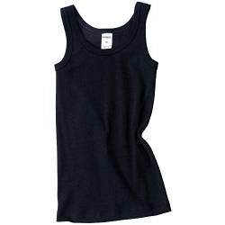 HERMKO 2800 Jungen Unterhemd aus 100% Bio-Baumwolle Knaben Tank Top, Farbe:schwarz, Größe:152 von HERMKO