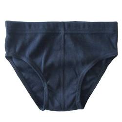 HERMKO 2850 Jungen Slip Unterhose für Jungs Sportslip ohne Bein 100% Bio-Baumwolle, Farbe:Marine, Größe:116 von HERMKO