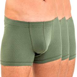 HERMKO 3901 3er Pack Herren Boxershorts Pant aus 100% Bio-Baumwolle, Größe:D 14 = EU 8XL, Farbe:Olive von HERMKO