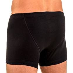 HERMKO 3901 Herren Pant aus 100% Bio-Baumwolle mit elastischem Börtchen, Größe:D 10 = EU 4XL, Farbe:schwarz von HERMKO