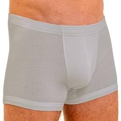 HERMKO 3901 Herren Pant aus 100% Bio-Baumwolle mit elastischem Börtchen, Größe:D 5 = EU M, Farbe:grau von HERMKO