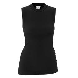 HERMKO 40100 Damen Top, Blazershirt aus Wolle/Tencel, Farbe:schwarz, Größe:40/42 (M) von HERMKO