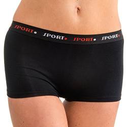 HERMKO 5700 Damen Panty aus anschmiegsamer Baumwolle/Elastan, Farbe:schwarz - Sport, Größe:36/38 (S) von HERMKO