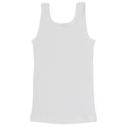 HERMKO 62800 Kinder Funktions-Tank Top schnelltrocknendes Unterhemd für Jungen und Mädchen, Farbe:weiß, Größe:116 von HERMKO