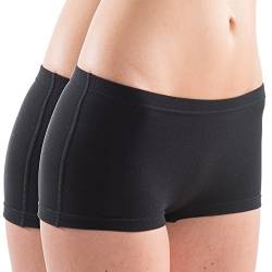 HERMKO 65700 2er Damen atlethic Panty als Funktionswäsche, Farbe:schwarz, Größe:48/50 (XL) von HERMKO