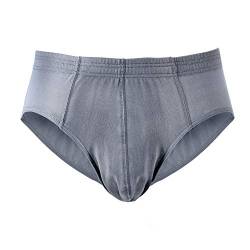 HERMKO 8300 Herren Slip aus Baumwolle/Elastan, Größe:D 8 = EU XXL, Farbe:grau von HERMKO