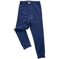 HERMKO Caprileggings 5722 Damen Capri-Leggings mit Spitze von HERMKO