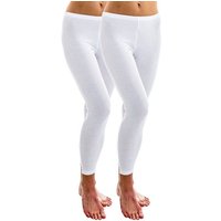 HERMKO Leggings 1720 2er Pack Damen Legging aus 100% Bio-Baumwolle, Legging von HERMKO