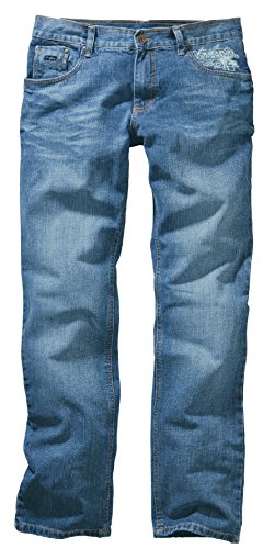 Hero Boston Herren Straight Fit Jeans Heritage Hose - Ltd. Edition - 7120(46 (32/32),Light Blue Stone - 7681) von HERO BY JOHN MEDOOX