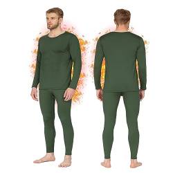 HEROBIKER Men's Thermal Underwear Set Ski and Winter Underwear Fleece Lined von HEROBIKER