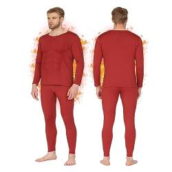 HEROBIKER Men's Thermal Underwear Set Ski and Winter Underwear Fleece Lined von HEROBIKER