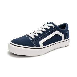 HEVA Damen Klassische Segeltuchschuhe Bequeme Turnschuhe Herren Schnürschuh Trainer Freizeitschuhe(8UK 42EU,Niedrig Männlich) von HEVA