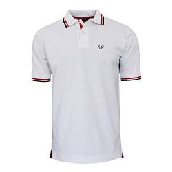 HEVENTON® Herren Poloshirt Custom Fit Regular ÖKO Baumwolle S - XXXL Hersteller EU 2117 Color Weiß, Size XXL von HEVENTON