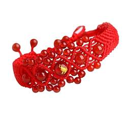 HEVIBK Handmade, hohe Qualität, rote Seil Achat Armbänder, Mode Armbänder, lässig Armbänder, gewebt Armbänder von HEVIBK