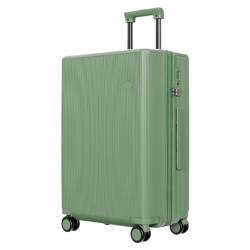 HEWOOJA Reisekoffer Gepäck 20-Zoll-Trolley-Koffer 24-Zoll-Anti-Fall-Business-Koffer Modische Und Einfache Universalräder Trolley (Color : Green, Size : 20in) von HEWOOJA