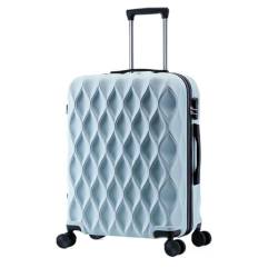 HEWOOJA Reisekoffer Gepäck Außenhandel Passwort Box Koffer Trolley Koffer Herren und Damen Universal Wheel Koffer Trolley (Color : Blue, Size : 22in) von HEWOOJA