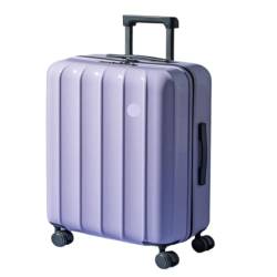 HEWOOJA Reisekoffer Winter-20-Zoll-Boarding-Koffer for Damen, 24-Zoll-Koffer, Trolley-Koffer, Herren-Passwortbox Trolley (Color : Purple, Size : 28in) von HEWOOJA
