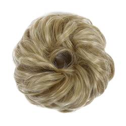 Smutsigt hårbulle (1/2 Stück) Dutt-Pferdeschwanz-Haarverlängerungen for Frauen, Mädchen, Kinder, synthetische lockige Donut-Chignon-Haarteile, elastisches Haarband, Hochsteckfrisur, Chignon, flauschig von HEXEH