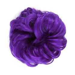 Smutsigt hårbulle (1/2 Stück) Dutt-Pferdeschwanz-Haarverlängerungen for Frauen, Mädchen, Kinder, synthetische lockige Donut-Chignon-Haarteile, elastisches Haarband, Hochsteckfrisur, Chignon, flauschig von HEXEH