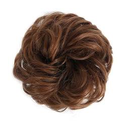 Smutsigt hårbulle (1/2 Stück) Dutt-Pferdeschwanz-Haarverlängerungen for Frauen, Mädchen, Kinder, synthetische lockige Donut-Chignon-Haarteile, elastisches Haarband, Hochsteckfrisur, Chignon, flauschig von HEXEH