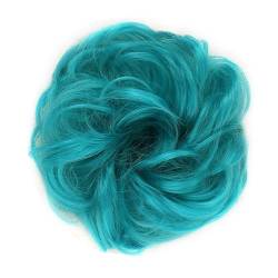 Smutsigt hårbulle (1/2 Stück) Dutt-Pferdeschwanz-Haarverlängerungen for Frauen, Mädchen, Kinder, synthetische lockige Donut-Chignon-Haarteile, elastisches Haarband, Hochsteckfrisur, Chignon, flauschig von HEXEH