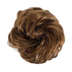 Smutsigt hårbulle (1/2 Stück) Dutt-Pferdeschwanz-Haarverlängerungen for Frauen, Mädchen, Kinder, synthetische lockige Donut-Chignon-Haarteile, elastisches Haarband, Hochsteckfrisur, Chignon, flauschig von HEXEH