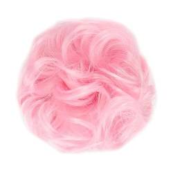 Smutsigt hårbulle (1/2 Stück) Dutt-Pferdeschwanz-Haarverlängerungen for Frauen, Mädchen, Kinder, synthetische lockige Donut-Chignon-Haarteile, elastisches Haarband, Hochsteckfrisur, Chignon, flauschig von HEXEH