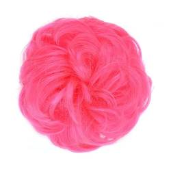 Smutsigt hårbulle (1/2 Stück) Dutt-Pferdeschwanz-Haarverlängerungen for Frauen, Mädchen, Kinder, synthetische lockige Donut-Chignon-Haarteile, elastisches Haarband, Hochsteckfrisur, Chignon, flauschig von HEXEH