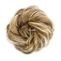 Smutsigt hårbulle (1/2 Stück) Dutt-Pferdeschwanz-Haarverlängerungen for Frauen, Mädchen, Kinder, synthetische lockige Donut-Chignon-Haarteile, elastisches Haarband, Hochsteckfrisur, Chignon, flauschig von HEXEH