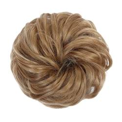 Smutsigt hårbulle (1/2 Stück) Dutt-Pferdeschwanz-Haarverlängerungen for Frauen, Mädchen, Kinder, synthetische lockige Donut-Chignon-Haarteile, elastisches Haarband, Hochsteckfrisur, Chignon, flauschig von HEXEH