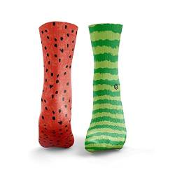 HEXXEE Herren Socken mit Wassermelonen-Motiv, Mehrfarbig, L von HEXXEE