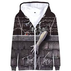 Herren Damen Rock & Hiphop Thema Sweatshirt Kapuzenpullover T-Shirts 3D-Druck Polyester Hoodie Pullover Perfekt für Männer Frauen Fans S-4XL,K1,XXL von HEY XQ