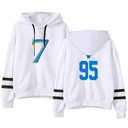 Map of The Soul 7 Pullover Hoodie Unisex Sweatshirts Anime Weiß Kapuzenpullover für Army V RM Jimin Jin Jung Kook J-Hope Suga XXS-4XL,V,XL von HEY XQ