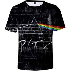 Pink Floyd Hoodie Pullover T-Shirts Sweatshirts 3D-Druck Polyester Perfekt für Damen Herren Fans,T2,XL von HEY XQ