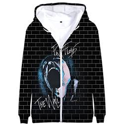 Pink Floyd Sweatshirt Kapuzenpullover Herren T-Shirts 3D-Druck Polyester Hoodie Pullover Perfekt für Männer Damen Fans S-4XL,K1,XXXL von HEY XQ
