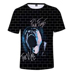 Pink Floyd Sweatshirt Kapuzenpullover Herren T-Shirts 3D-Druck Polyester Hoodie Pullover Perfekt für Männer Damen Fans S-4XL,T1,XXXXL von HEY XQ