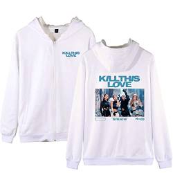 Unisex Kpop Hoodie Pullover T-Shirt Jisoo Lisa Rose Jennie Fanartikel Kpop Fashion Sweatshirt Jumper Perfekt für Herren Damen Mädchen Fans,K1,S von HEY XQ