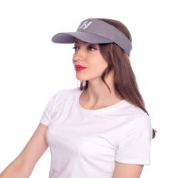 HEYANN Tennis Cap Damen, Visor Cap Sonnenhut Grau Sport Sonnenblende Hüte,Visier für Damen Weich Verstellbare Baseball Cap UV Schutz Tennis Visiere Outdoor (Grau) von HEYANN