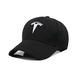 Baseball Cap Herren Snapback Cap Für Herren Damen Unisex Tesla Baseball Caps Für Herren Autofans Hüte,B von HEYCE