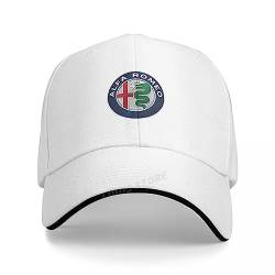 Baseball Cap Herren Snapback Cap für Herren Damen Unisex für Alfa Romeo Giulia Stelvio Giulietta GT 156 Baseball Caps für Herren Autofans Hüte,B von HEYCE