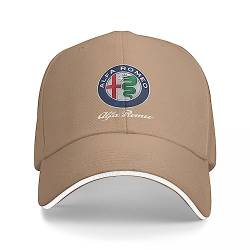 Baseball Cap Herren Snapback Cap für Herren Damen Unisex für Alfa Romeo Giulia Stelvio Giulietta GT 156 Baseball Caps für Herren Autofans Hüte,C von HEYCE